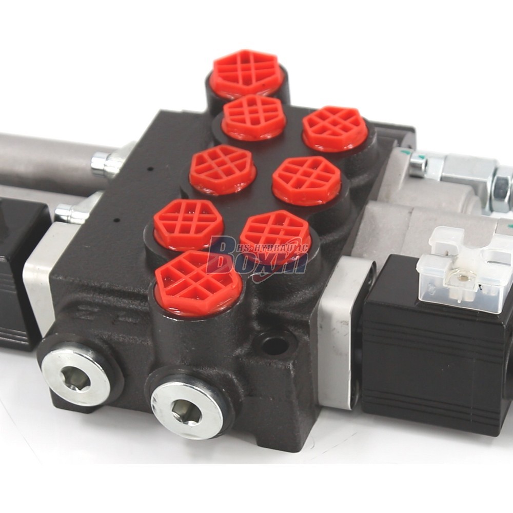 P40-BOT-BQTW1-DCOT Solénoïde et câble 3 tiroirs Vanne directionnelle monobloc detail image